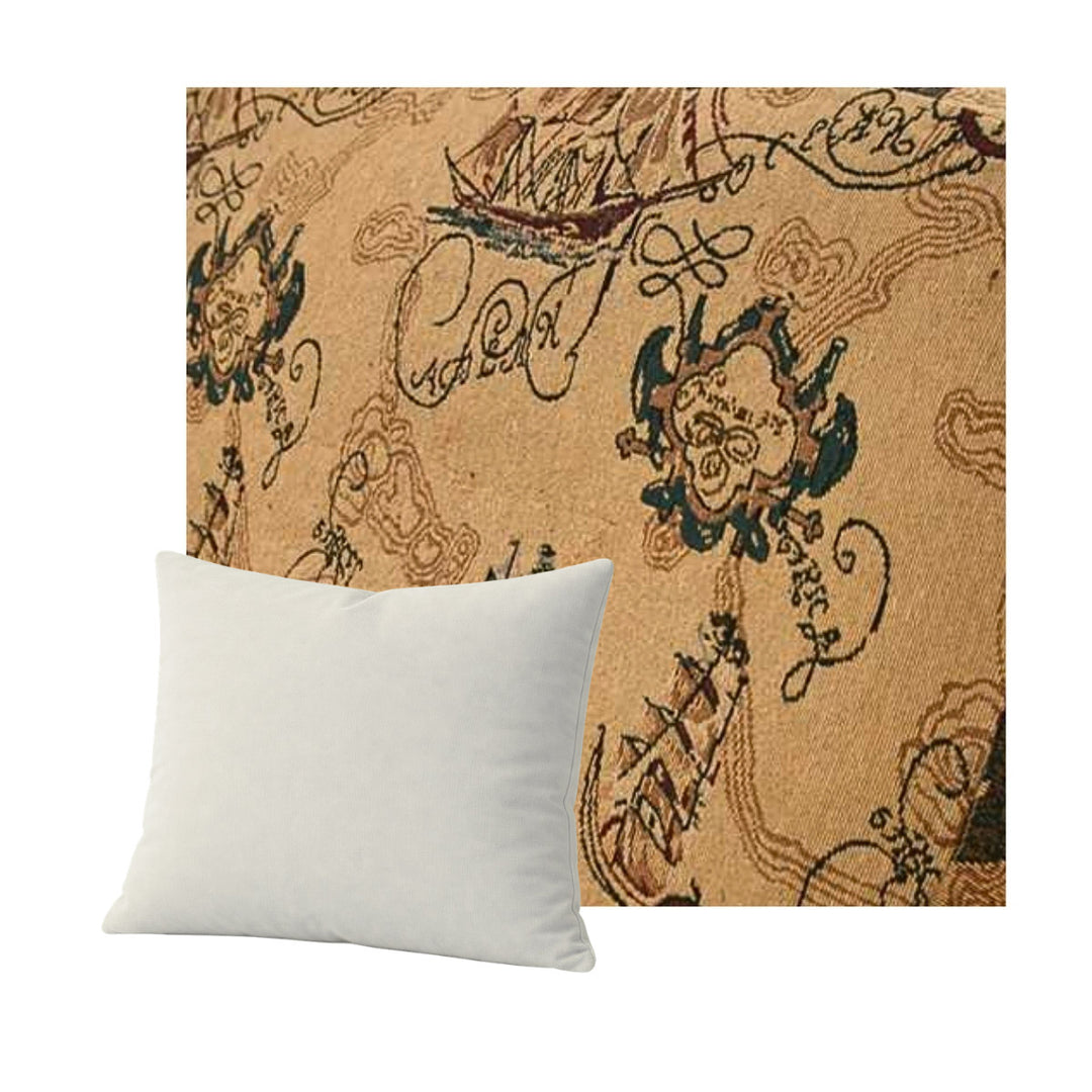 Antique Nautical Throw Pillow