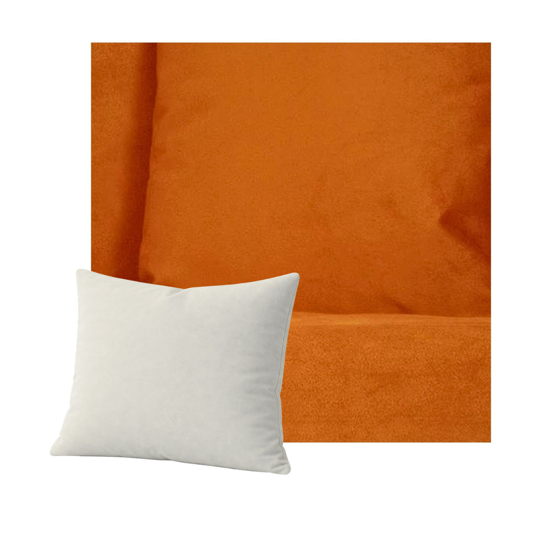 Spice Orange SuedeTouch Throw Pillow
