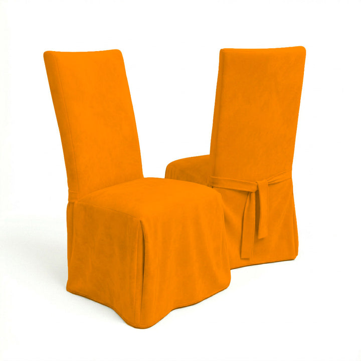 Spice Orange SuedeTouch Custom Dining Chair Cover