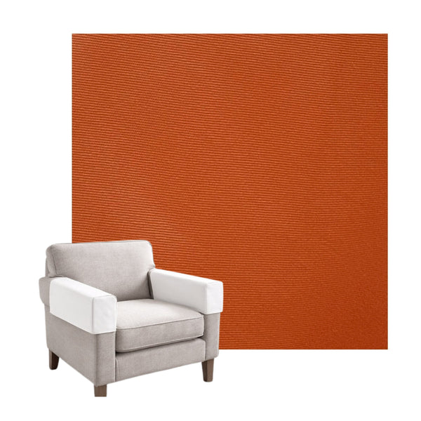 Burnt Orange Canvas Custom Armrest Cover