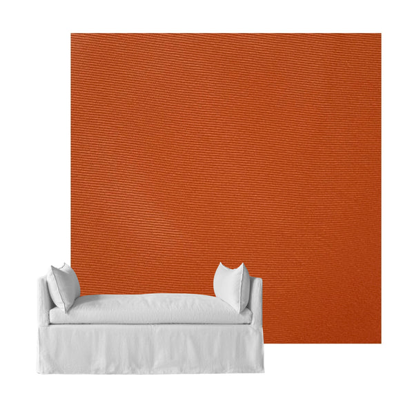 Burnt Orange Canvas Custom Daybed Cover