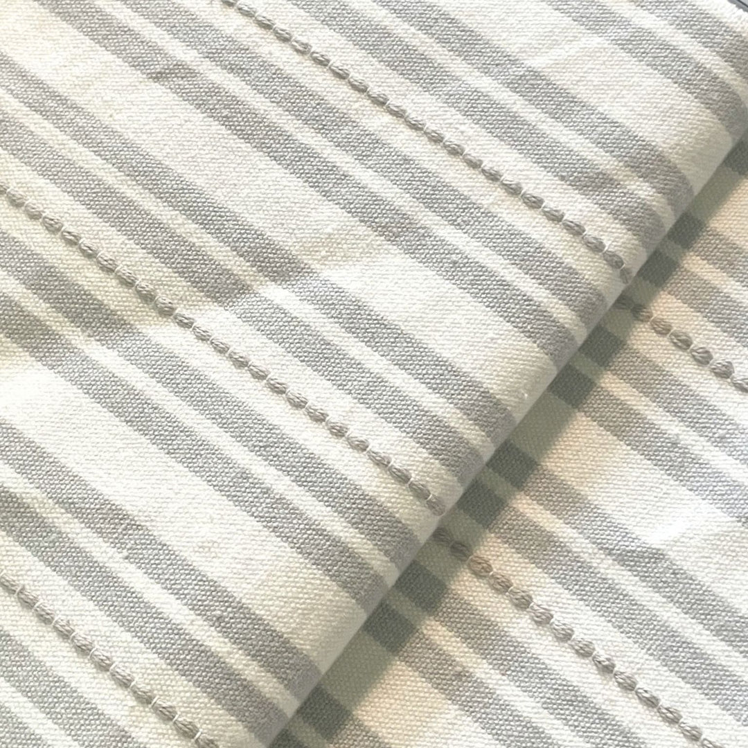 Driftwood Gray Stripe Custom Cushion Cover