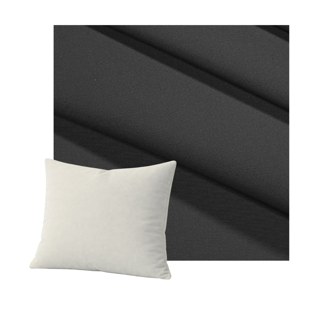 SunReal® Solid Black Throw Pillow