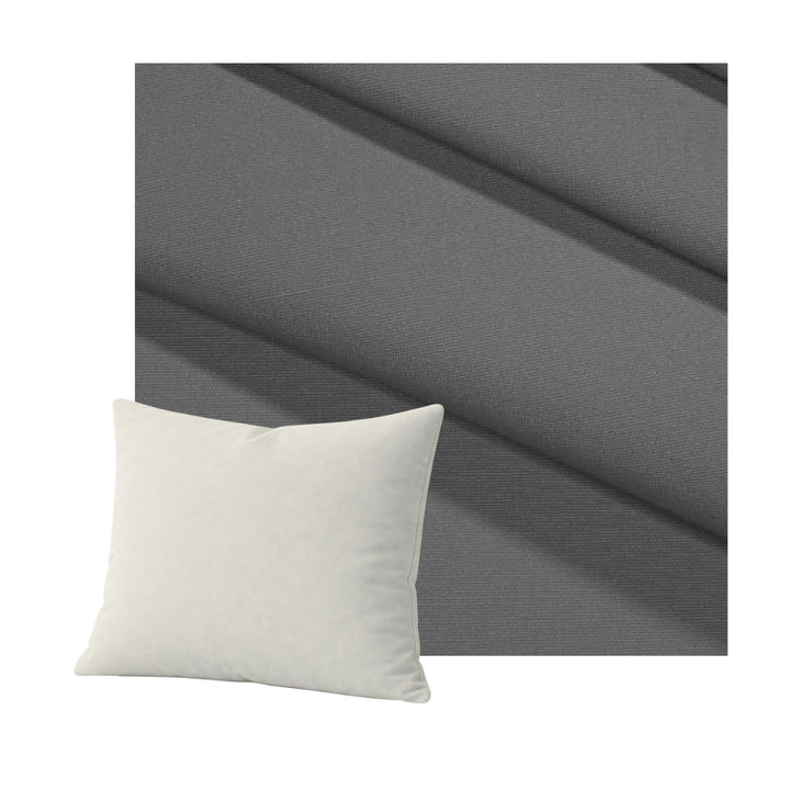 SunReal® Charcoal Gray Throw Pillow