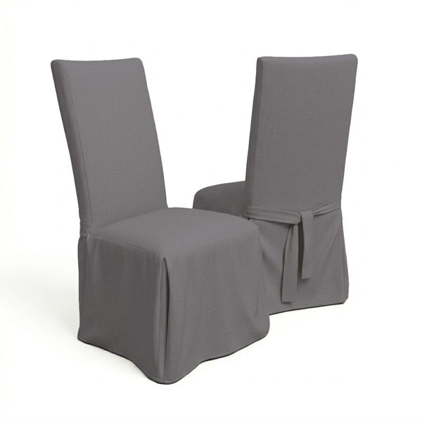 SunReal® Charcoal Gray Custom Dining Chair Cover