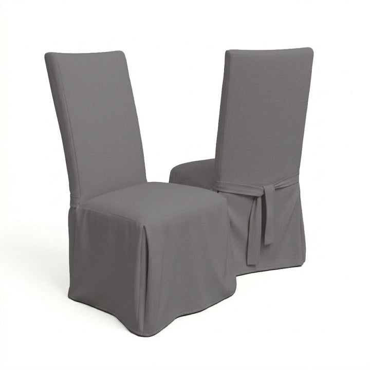 SunReal® Charcoal Gray Custom Dining Chair Cover