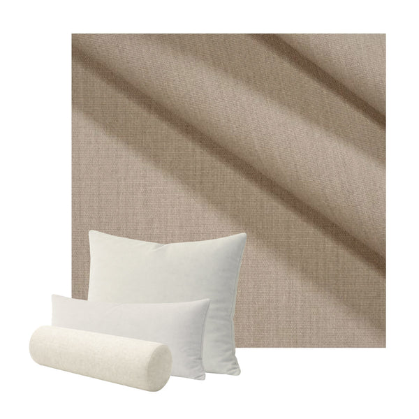 SunReal® Flax Beige Custom Pillow Cover