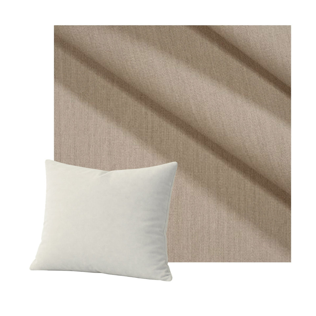SunReal® Flax Beige Throw Pillow