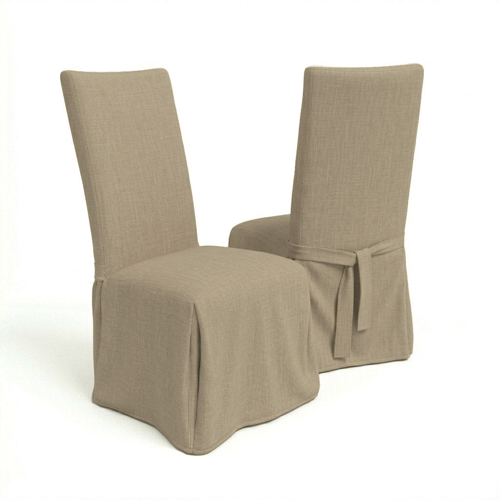 SunReal® Heather Beige Custom Dining Chair Cover