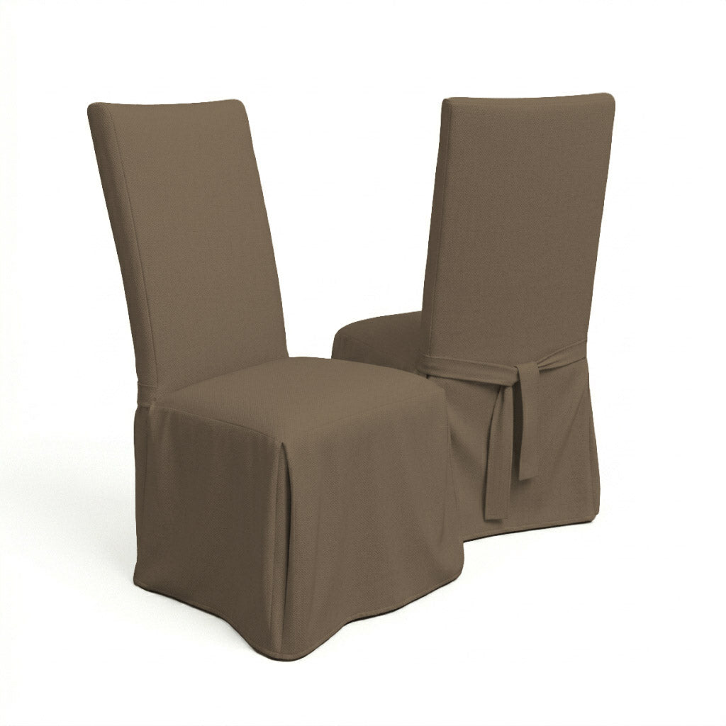 SunReal® Mink Brown Custom Dining Chair Cover