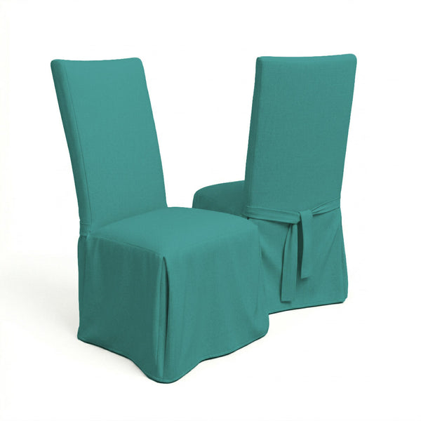 SunReal® Peacock Blue Custom Dining Chair Cover