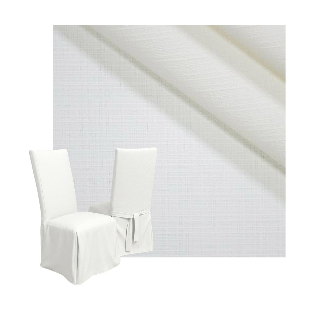 SunReal® Lindy Off White Custom Dining Chair Cover