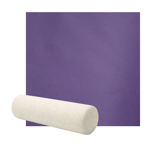 Smooth Purple Poplin Bolster Pillow