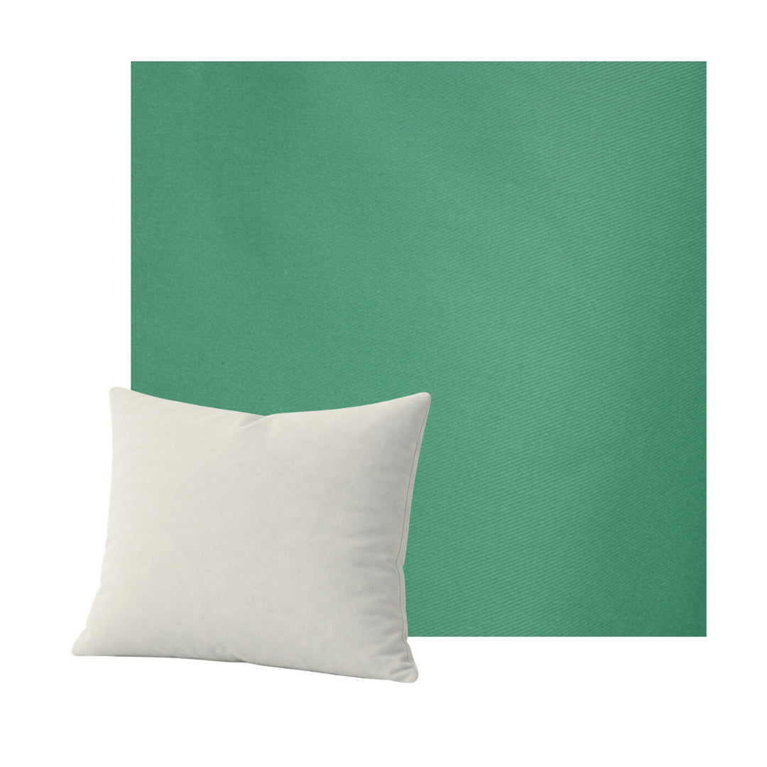Teal Poplin Throw Pillow