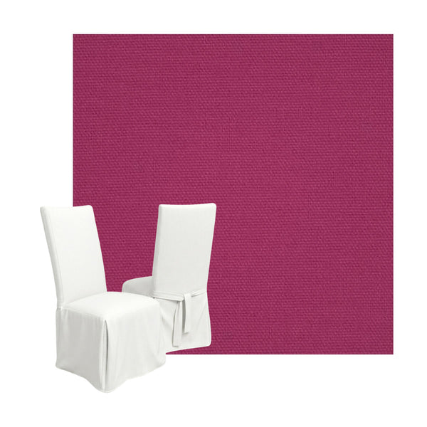 Rose Poplin Custom Dining Chair Cover