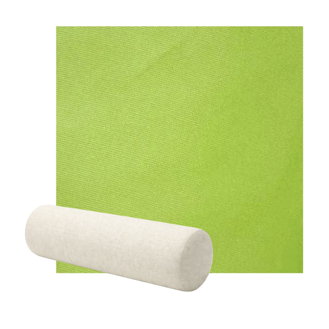 Smooth Lime Green Poplin Bolster Pillow