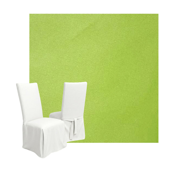 Lime Green Poplin Custom Dining Chair Cover