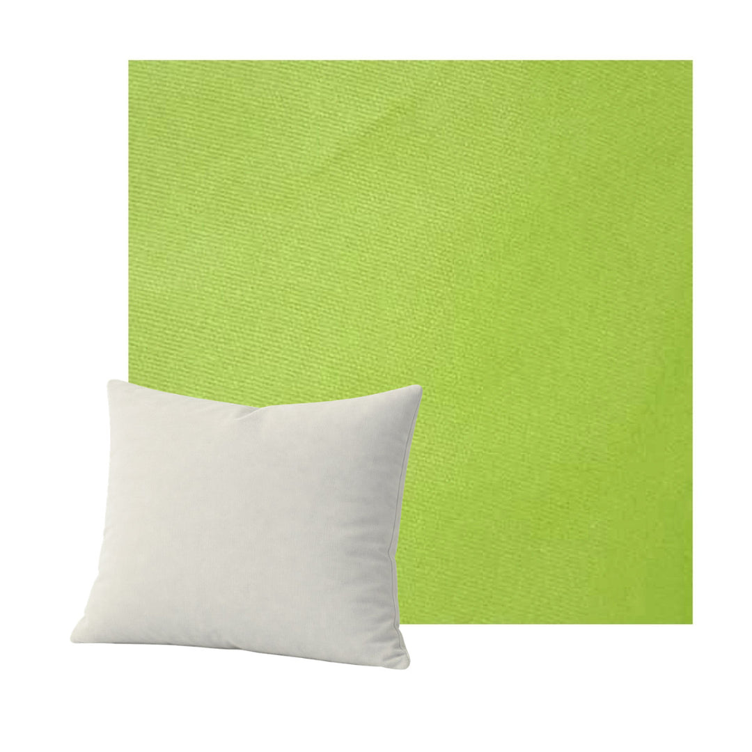 Lime Green Poplin Throw Pillow