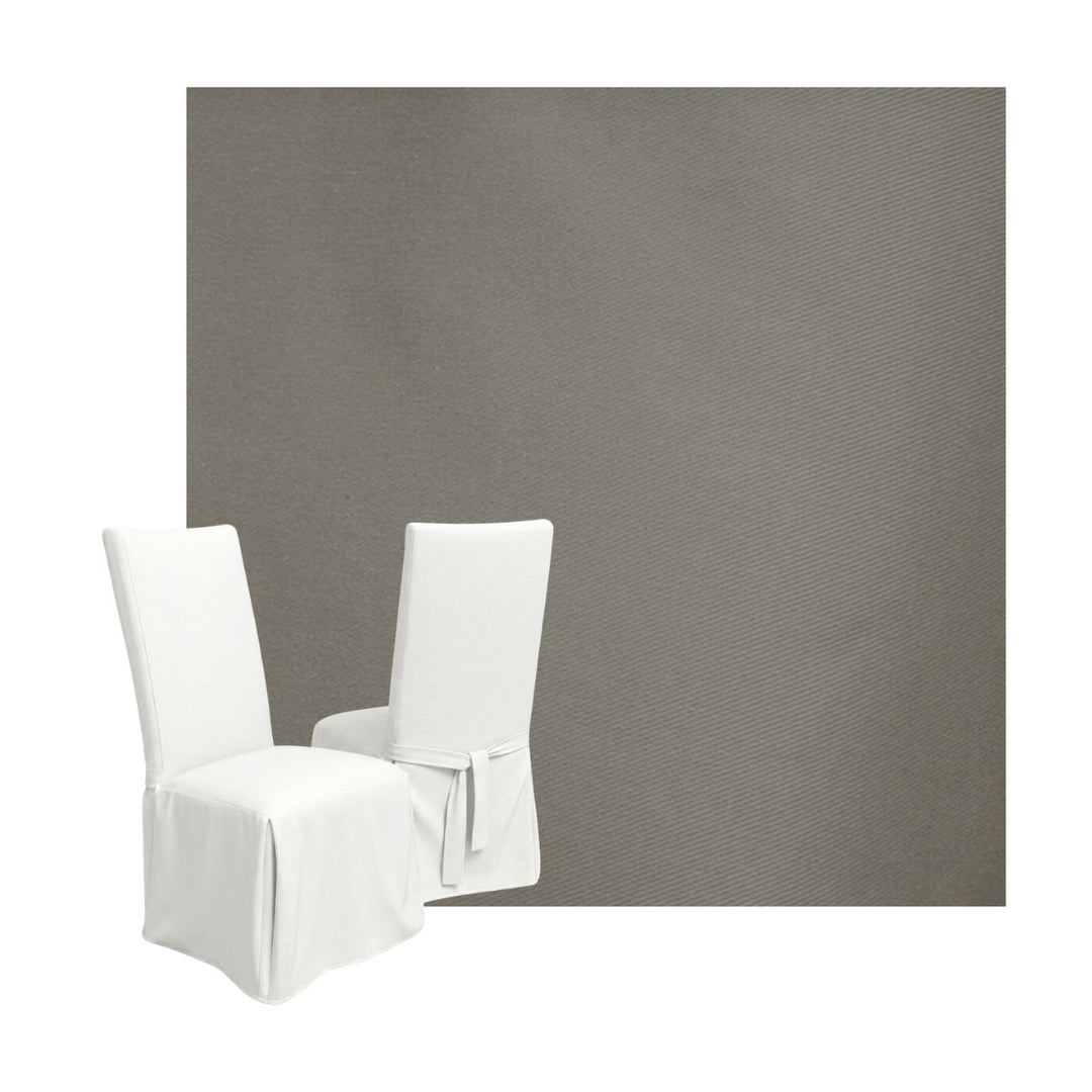 Gray Custom Dining Chair Cover