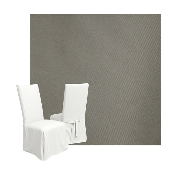 Gray Custom Dining Chair Cover