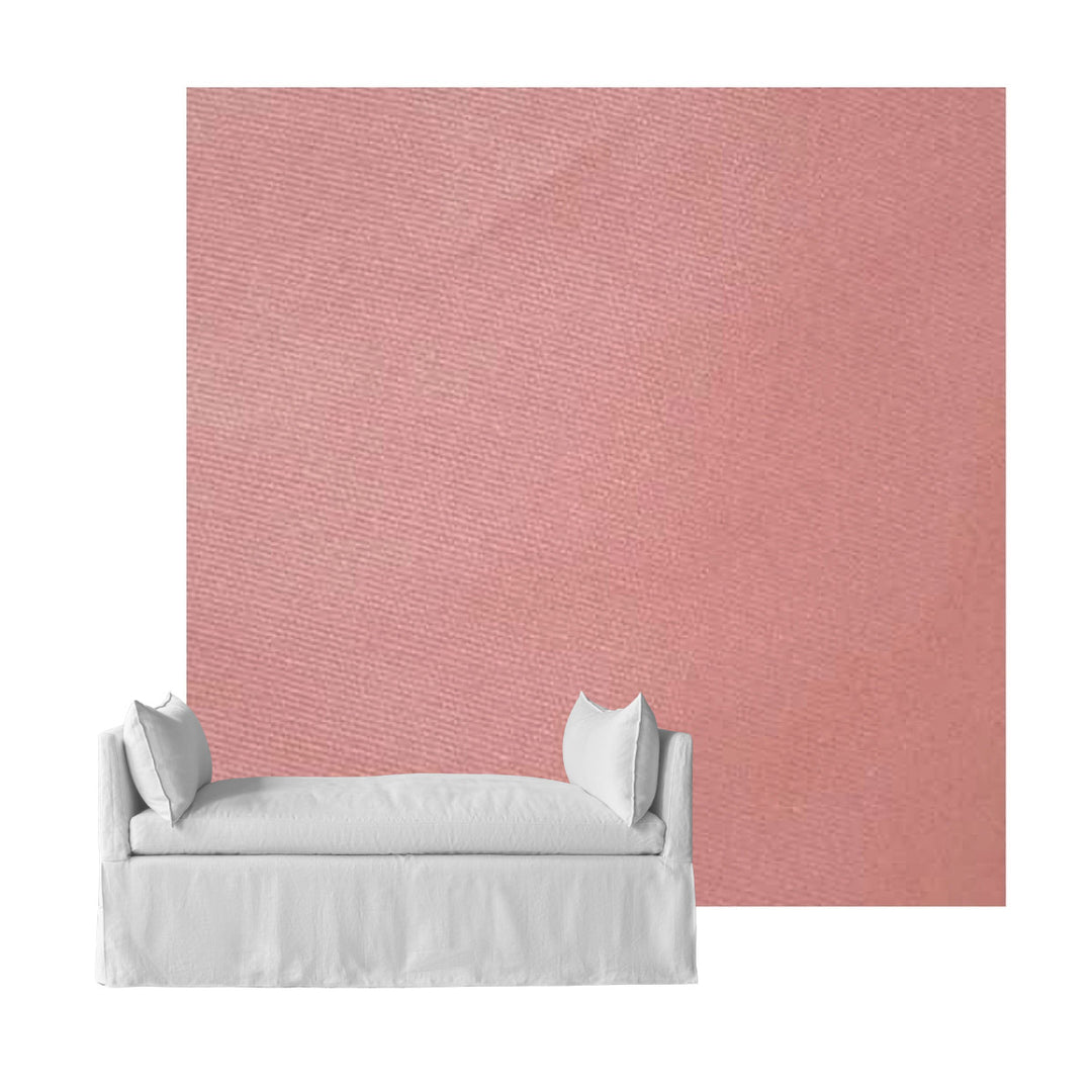 Pastel Pink Poplin Custom Daybed Cover