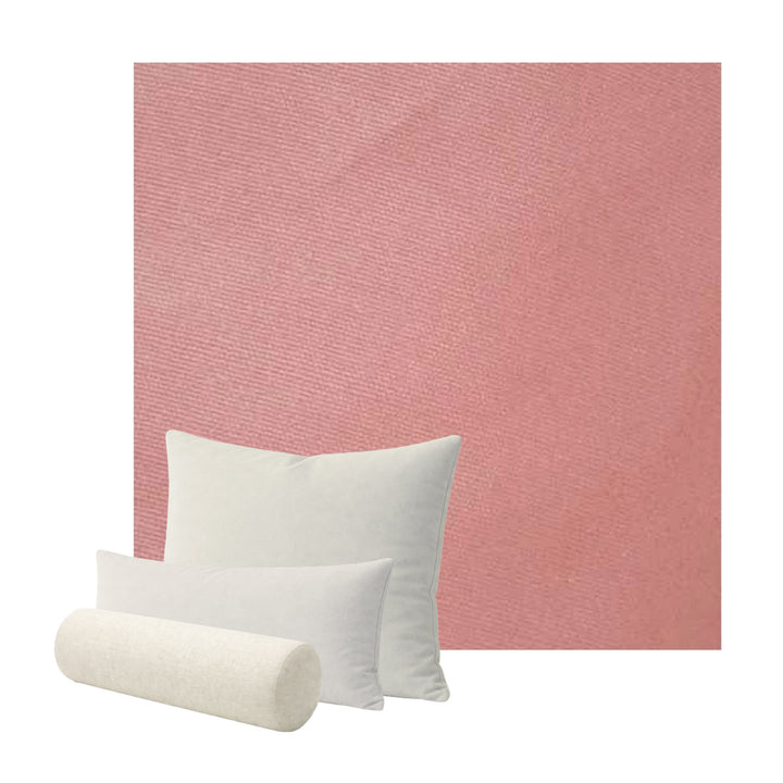 Pastel Pink Poplin Custom Pillow Cover