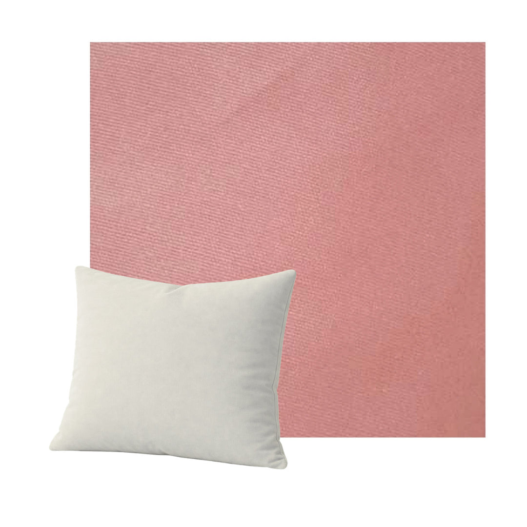 Pastel Pink Poplin Throw Pillow
