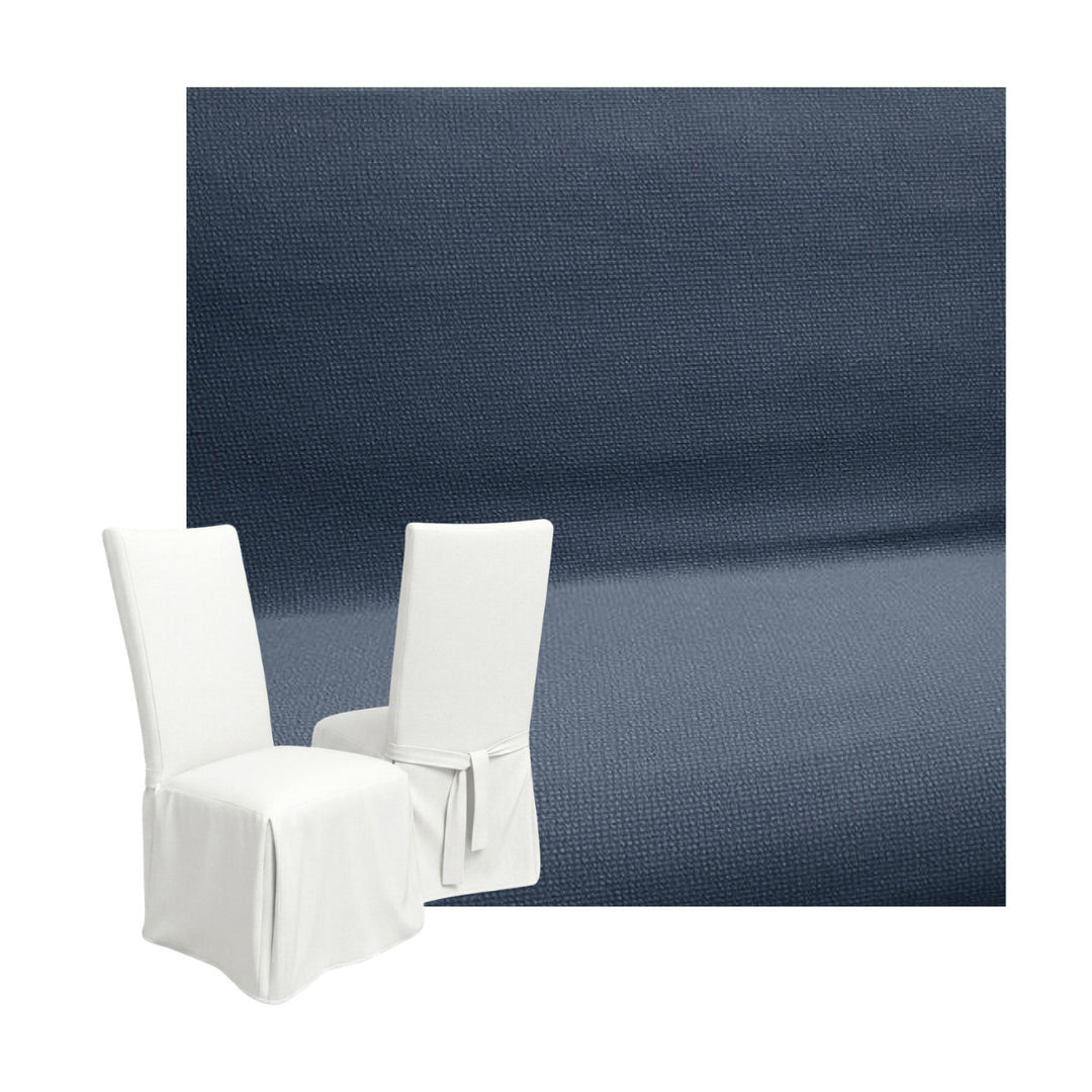 FlexFit Navy Blue Custom Dining Chair Cover