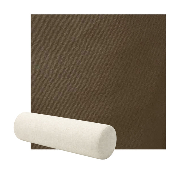 Smooth Espresso Poplin Bolster Pillow