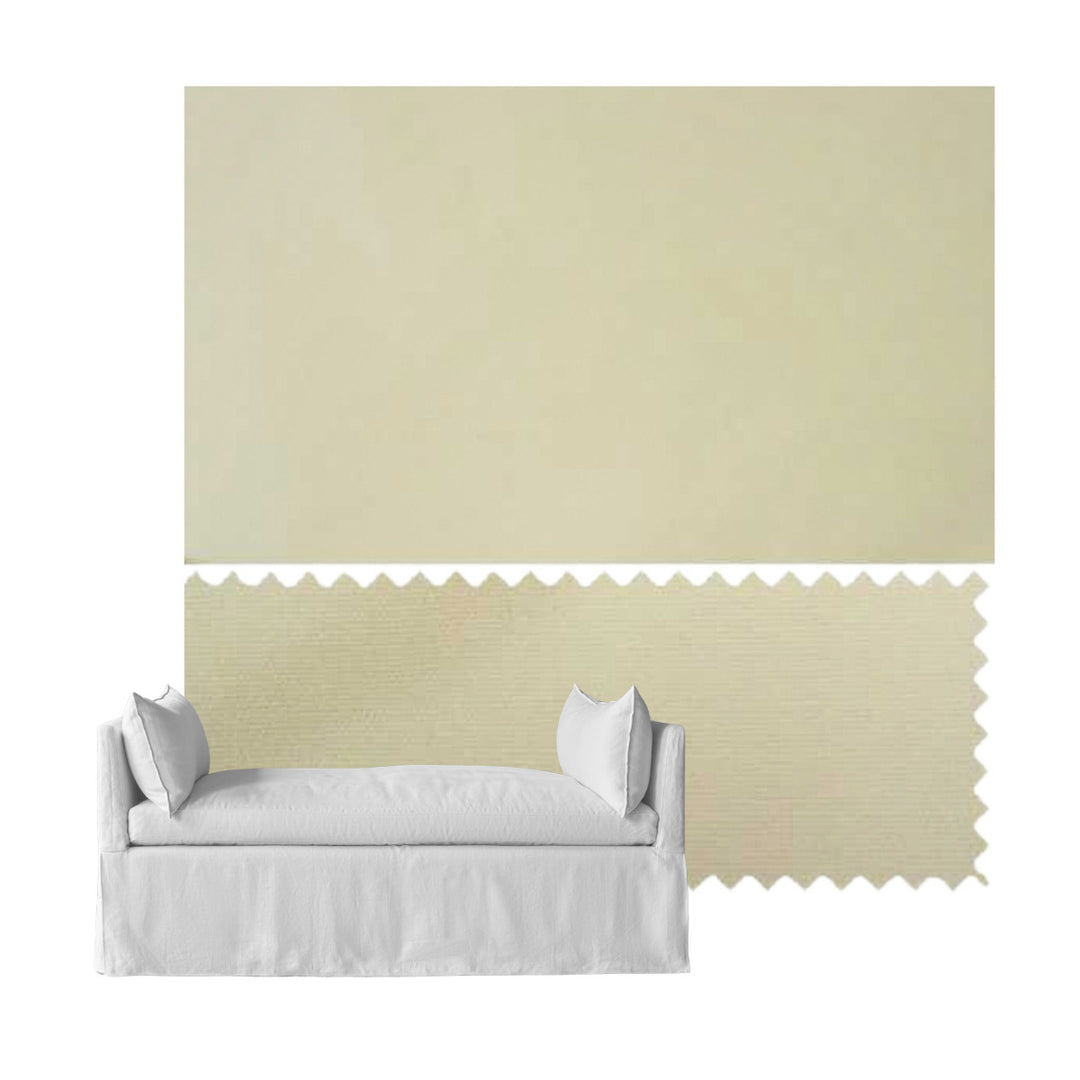 Buttercup Cream Poplin Custom Daybed Cover