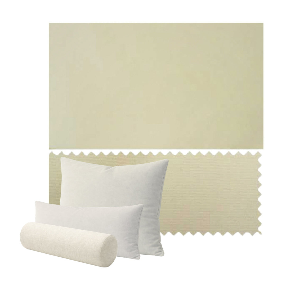 Buttercup Cream Poplin Custom Pillow Cover