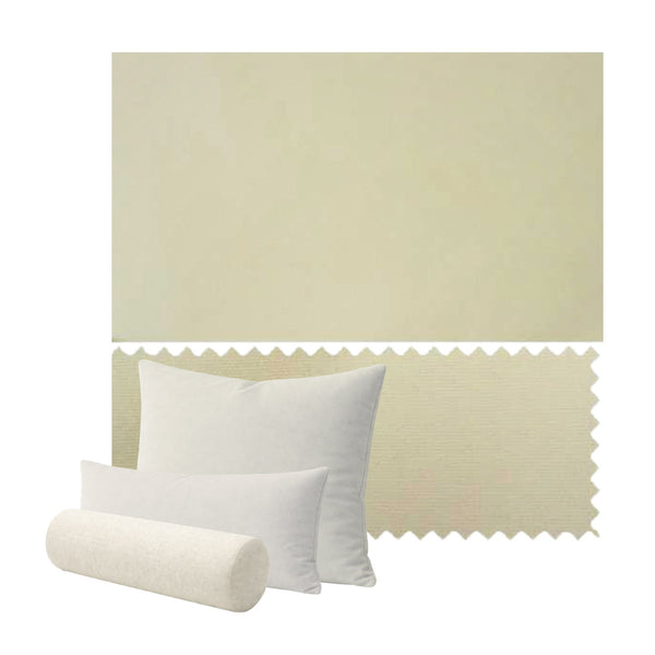 Buttercup Cream Poplin Custom Pillow Cover