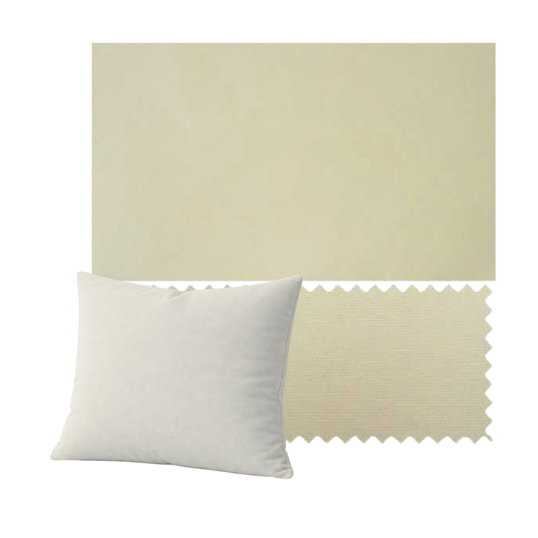 Buttercup Cream Poplin Throw Pillow