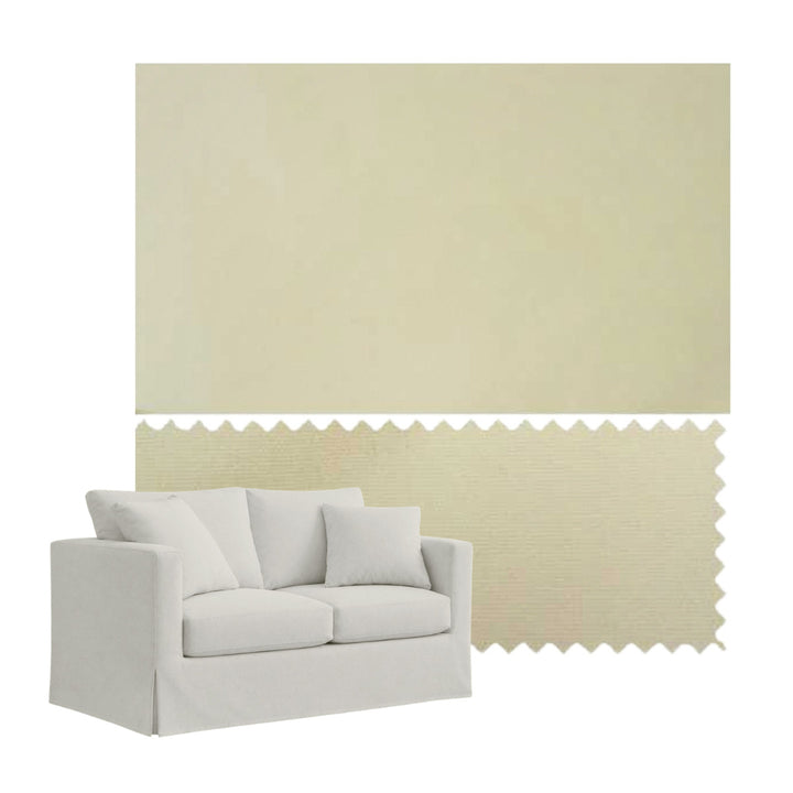 Buttercup Cream Poplin Custom Furniture Slipcover