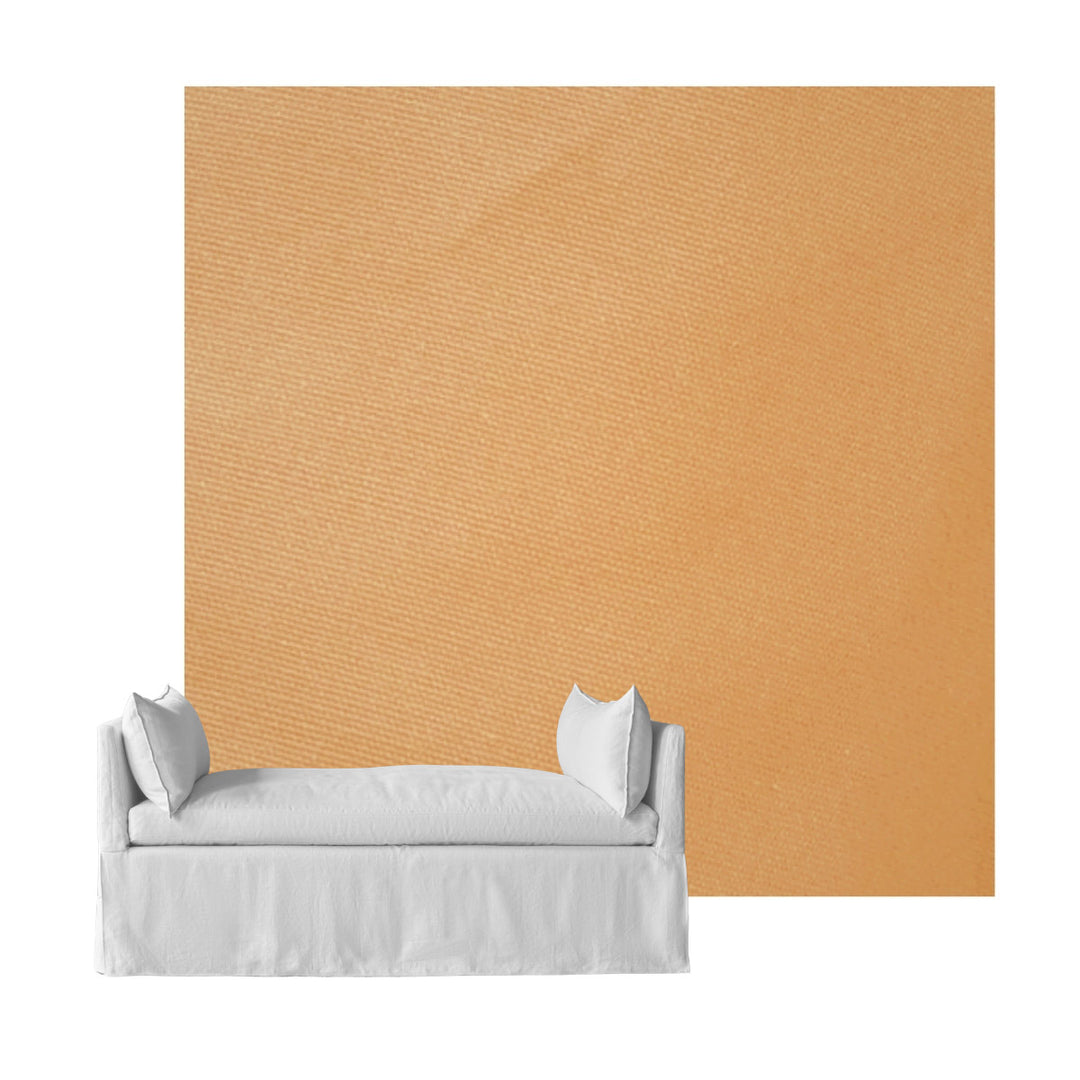 Salmon Poplin Custom Daybed Cover
