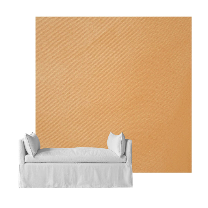 Salmon Poplin Custom Daybed Cover