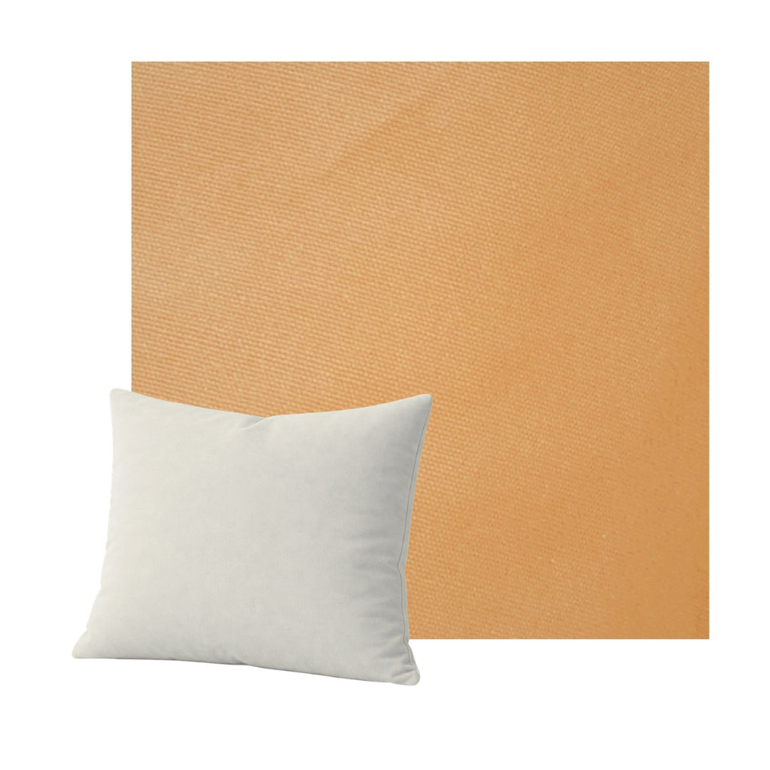 Salmon Poplin Throw Pillow