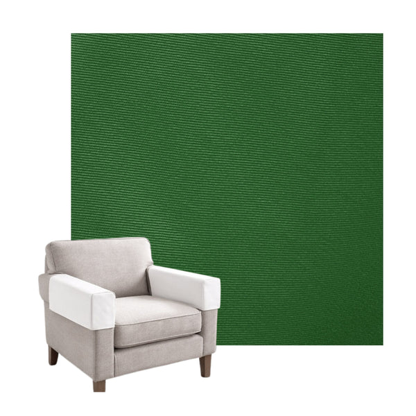 Hunter Green Poplin Custom Armrest Cover