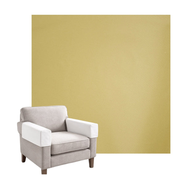 Mustard Yellow Poplin Custom Armrest Cover