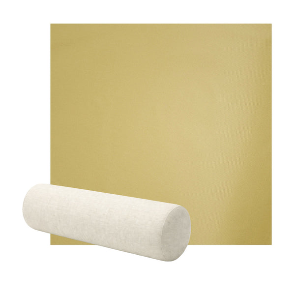 Smooth Mustard Yellow Poplin Bolster Pillow