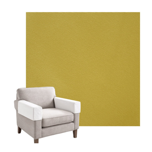 Golden Yellow Poplin Custom Armrest Cover