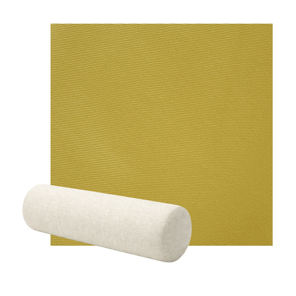 Smooth Golden Yellow Poplin Bolster Pillow
