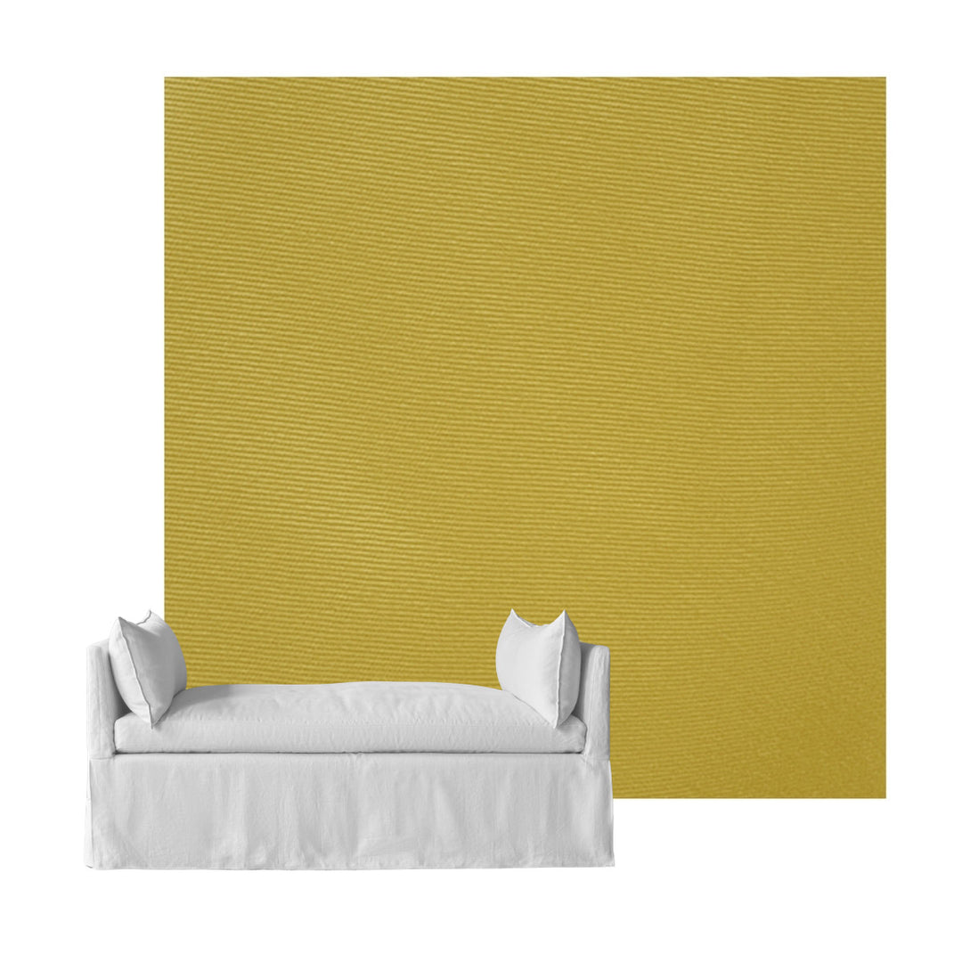 Golden Yellow Poplin Custom Daybed Cover