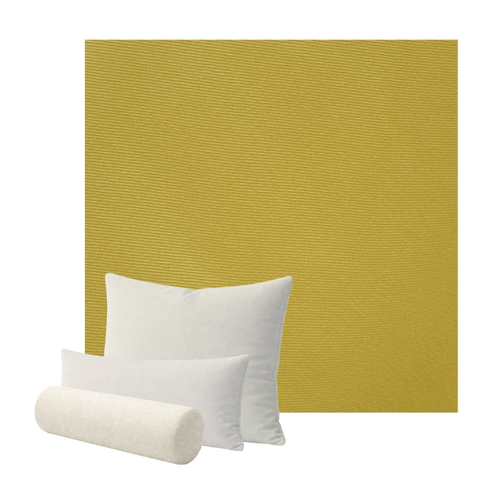 Golden Yellow Poplin Custom Pillow Cover