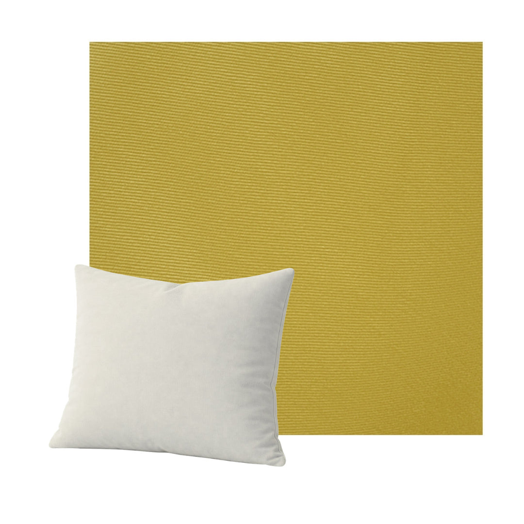 Golden Yellow Poplin Throw Pillow