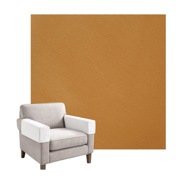 Terracotta Poplin Custom Armrest Cover