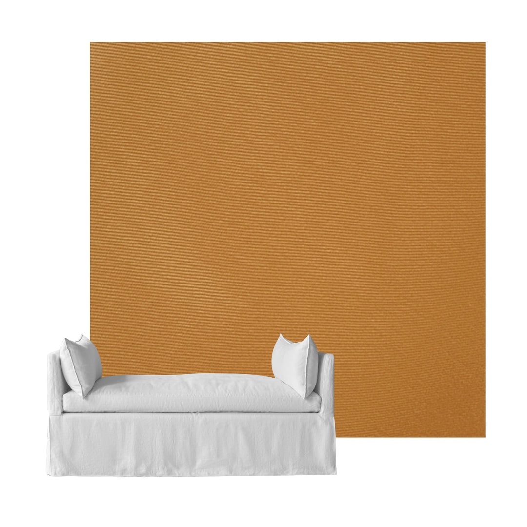 Terracotta Poplin Custom Daybed Cover