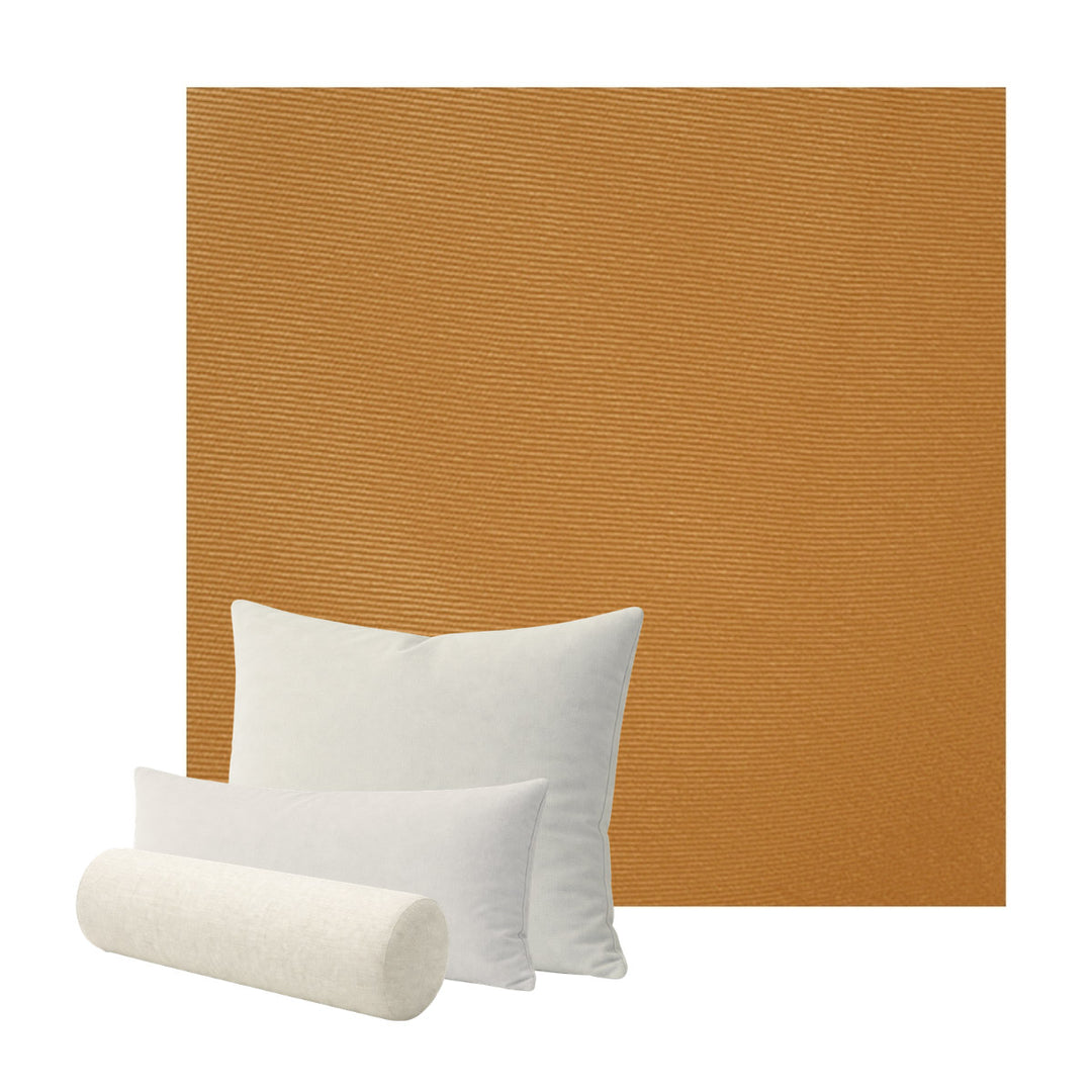 Terracotta Poplin Custom Pillow Cover