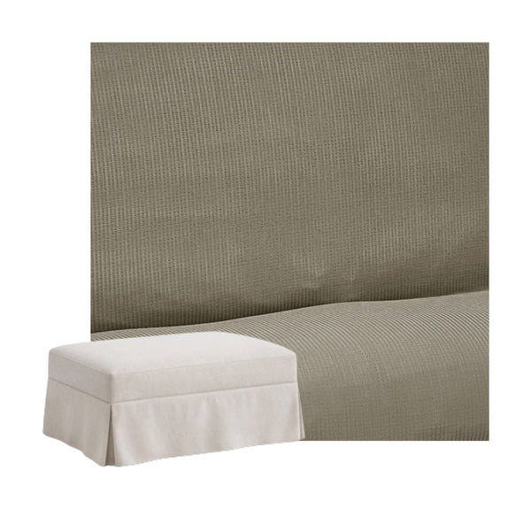 FlexFit Mushroom Custom Ottoman Slipcover