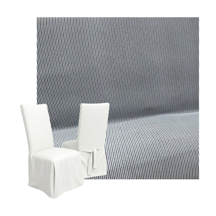FlexFit Gray Mist Custom Dining Chair Cover